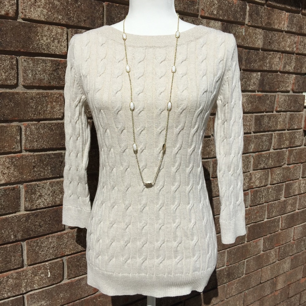Ivory Ann Taylor LOFT Sweater